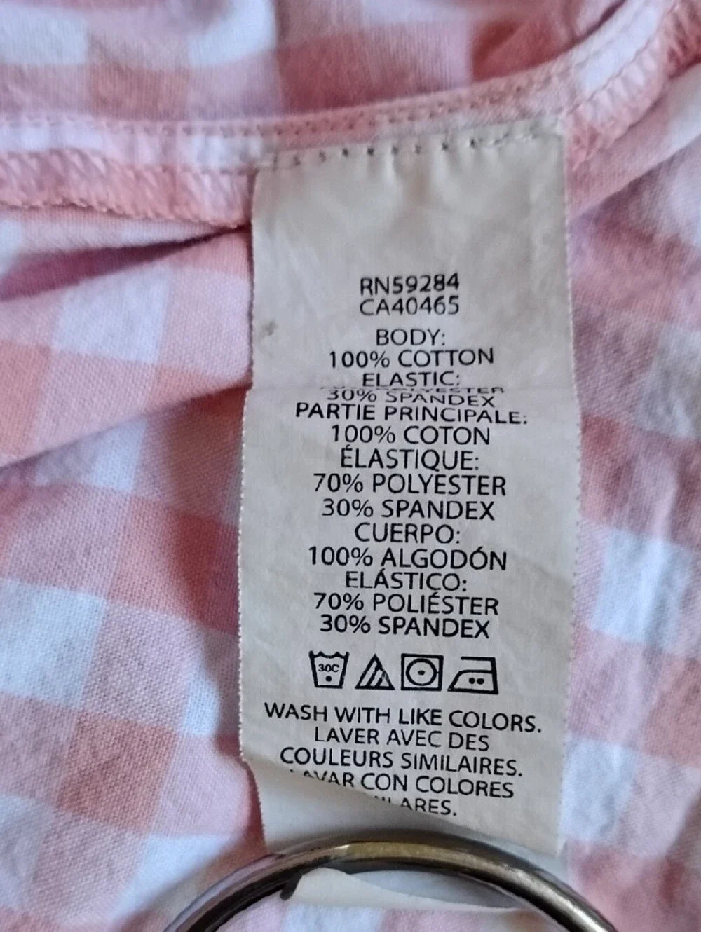 The Children's Place Pink Gingham Smocked Kids Dress